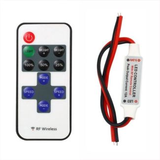 Controladora e Controle Remoto p/ Fita Led 1 Cor-1