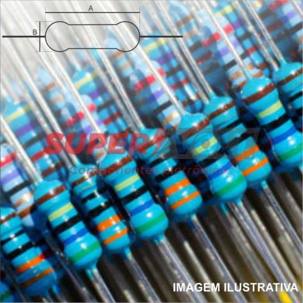 Resistor 6K2 - 1/4W 2% - Resistência Eletrônica-3