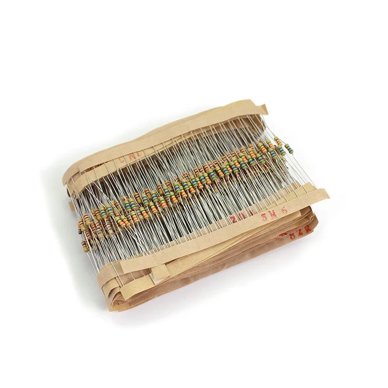 Produtos eletrônicos 15 Kit Resistores Carbono 1/4W 5% - 5 Valores (100pç)