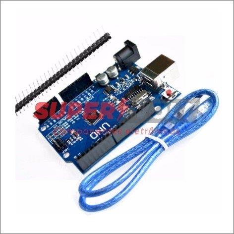 Produtos eletrônicos 6 Arduino Uno R3 SMD (compatível) com cabo USB